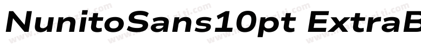NunitoSans10pt ExtraBold字体转换